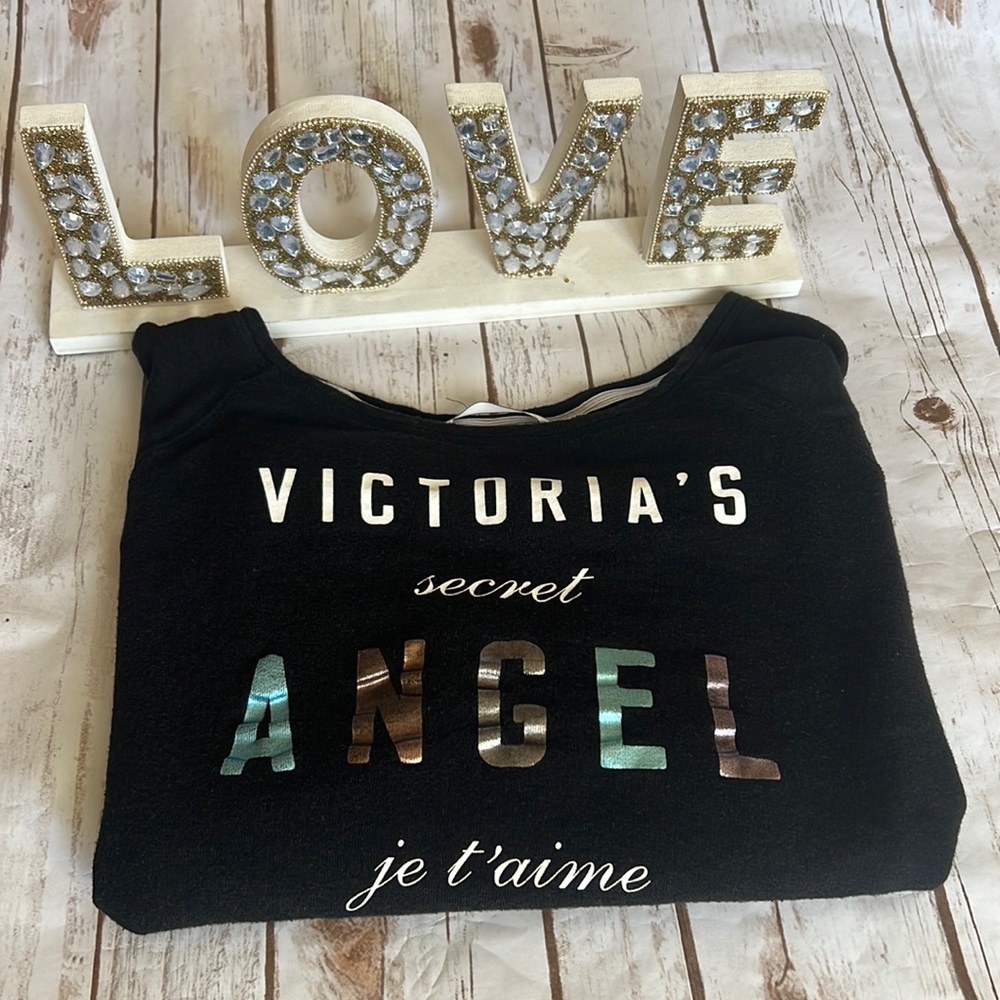 Victorias Secret Angel Black Sweatshirt XL